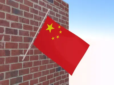 Flag of China 3D model purchase