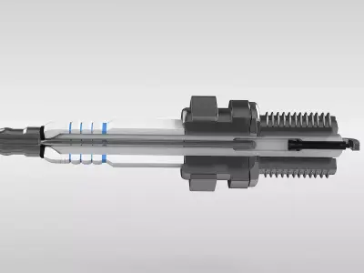 Spark Plug Cutaway 3D model