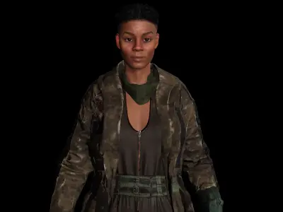 AAA 3D APOCALYPTIC or SURVIVAL F4-REALISTIC GAME READY CHARACTER Low-poly 3D model
