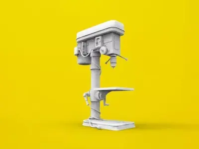 vertical drilling machine 3D print model