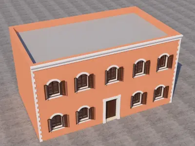 Mexican House 3D model 7
