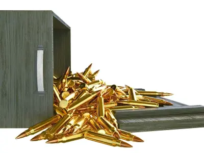 Ammunition Wood Box 3D model