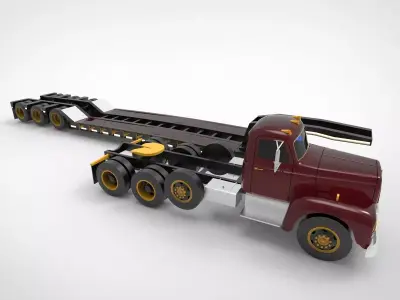 Heavy-duty hauler 3D model