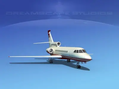 Dassault Falcon 900 V02 3D model