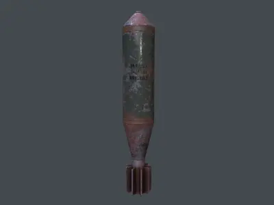 Mortar Projectile 60mm M83 3D model