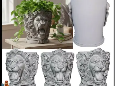 Lions Baroque Feast Free 3D print model