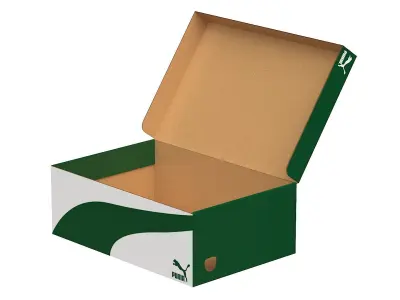 Puma Shoe Box 01 Low-poly 3D model