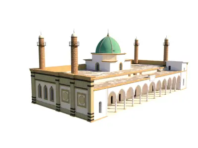 Al Nuri Great Mosque Reconstruction 3D model