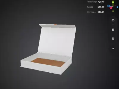Open Packaging Mockup 3D model