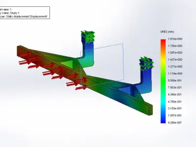 SimScale Truck Underrun Protection Challenge Free 3D model