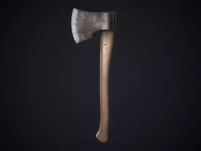 Classic Axe Low-poly 3D model