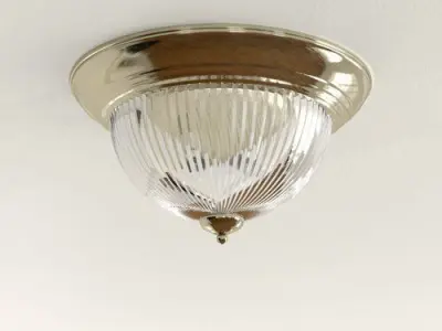 Antique Brass Arnott Light Flush Mount 3D model