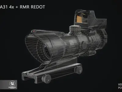 Nivicon ACOG TA31 - Gamemesh Low-poly 3D model
