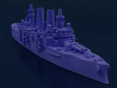 Battleship SMS Babenberg 3D print model