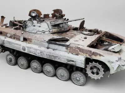 russian BMP-2 IFV destroyed by Ukrainian army 3D model by arsgera