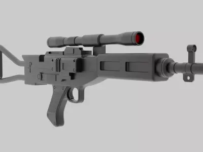 AT-AT Pilot Blaster Rifle 3D model