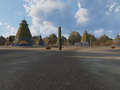 Ancient Stone Village 3D model