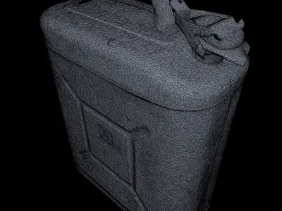 Jerry Can High Poly 3D model