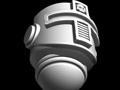 Warhammer 40k Space Marine Custom Helmet  Free 3D print model