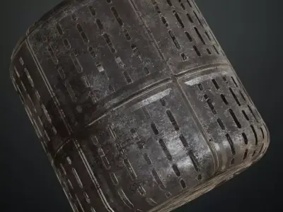 Rusty Metal Grill Transparent Industrial PBR Seamless Texture purchase