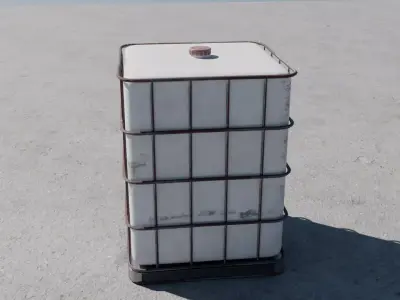 Large Industrial Storage Tank Low-poly 3D model