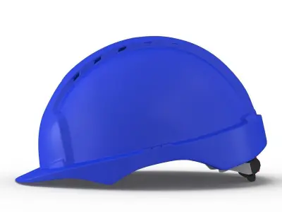 Safety Helmet Blue 3D model