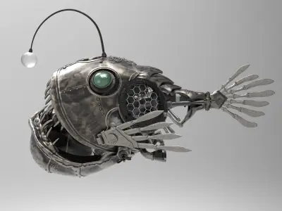 Steampunk  Fish 3D model