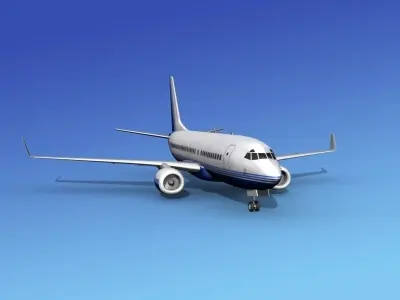 Boeing 737-700ER Corporate 3 3D model