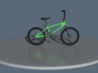 BMX bike Low-poly 3D model purchase