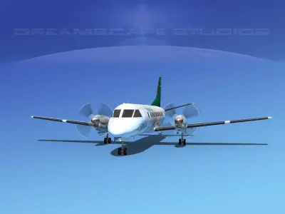 SAAB SF340 Kiwi Air 3D model