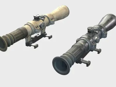 Optical Scope 103 Low-poly 3D model