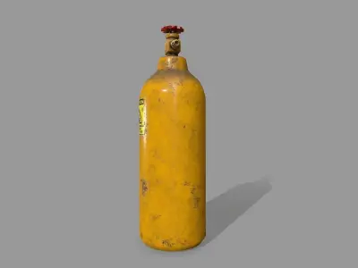 Oxygen Tank Low-poly 3D model buy
