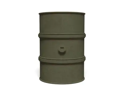 WW2 U S   200 liter fuel drum 3D model