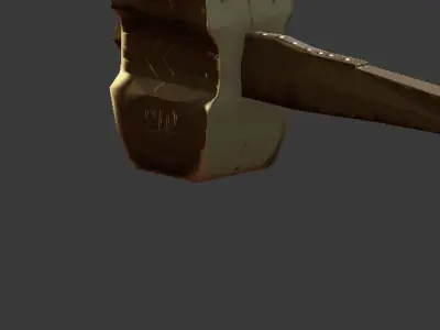 sledgehammer star wars weapon Low-poly 3D model