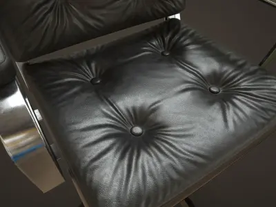 Office chair Low-poly 3D model