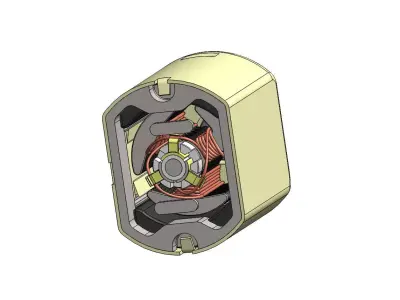 DC Electric Motor 3D model