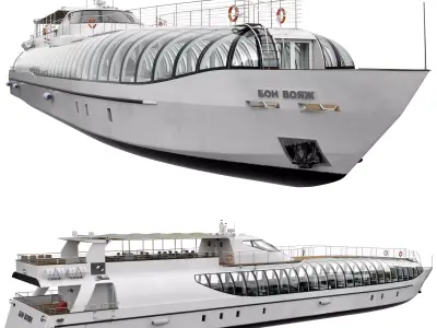 Radisson Royal Flotilla Yacht 3D model