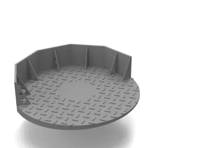 platforms for 25 mm guns  3D print model