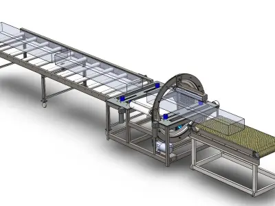 Horizontal Film Wrapping Machine 3D model