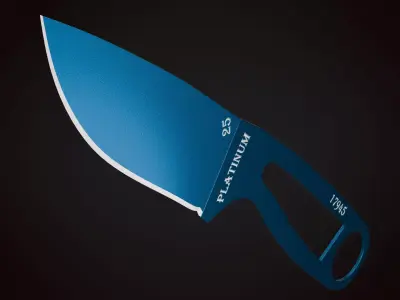 Knife 1 B Low-poly 3D model