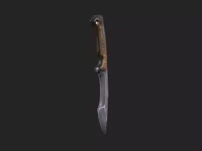 dagger 3D Model 002 Low-poly 3D model