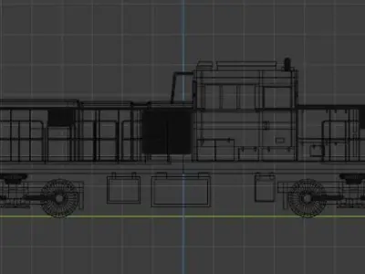 DD200 Locomotive model without interior Free 3D model