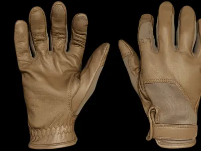 Tactical Gloves 049 Low-poly 3D model
