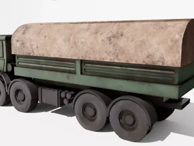 KAMAZ 53501 Russian Truck 3D model