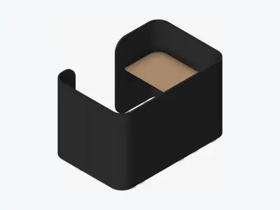 Booth - Simplicity - Type 3 Low-poly 3D model