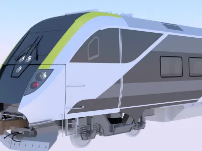 Canadian trains 3D Model Pack