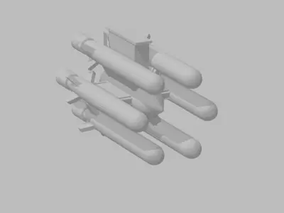 Kalibr Missile Wheel 3D print model
