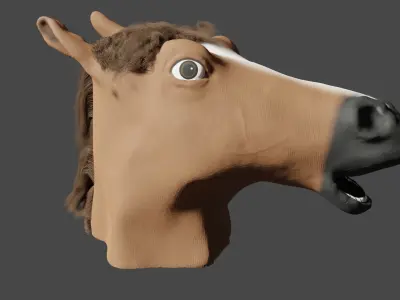 Relatively Accurate Horse Mask Free 3D model
