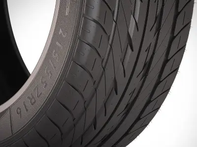 Photorealistic Car Tire  3D model