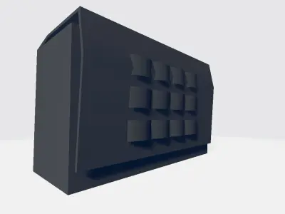 MIlitary Storage Low-poly 3D model